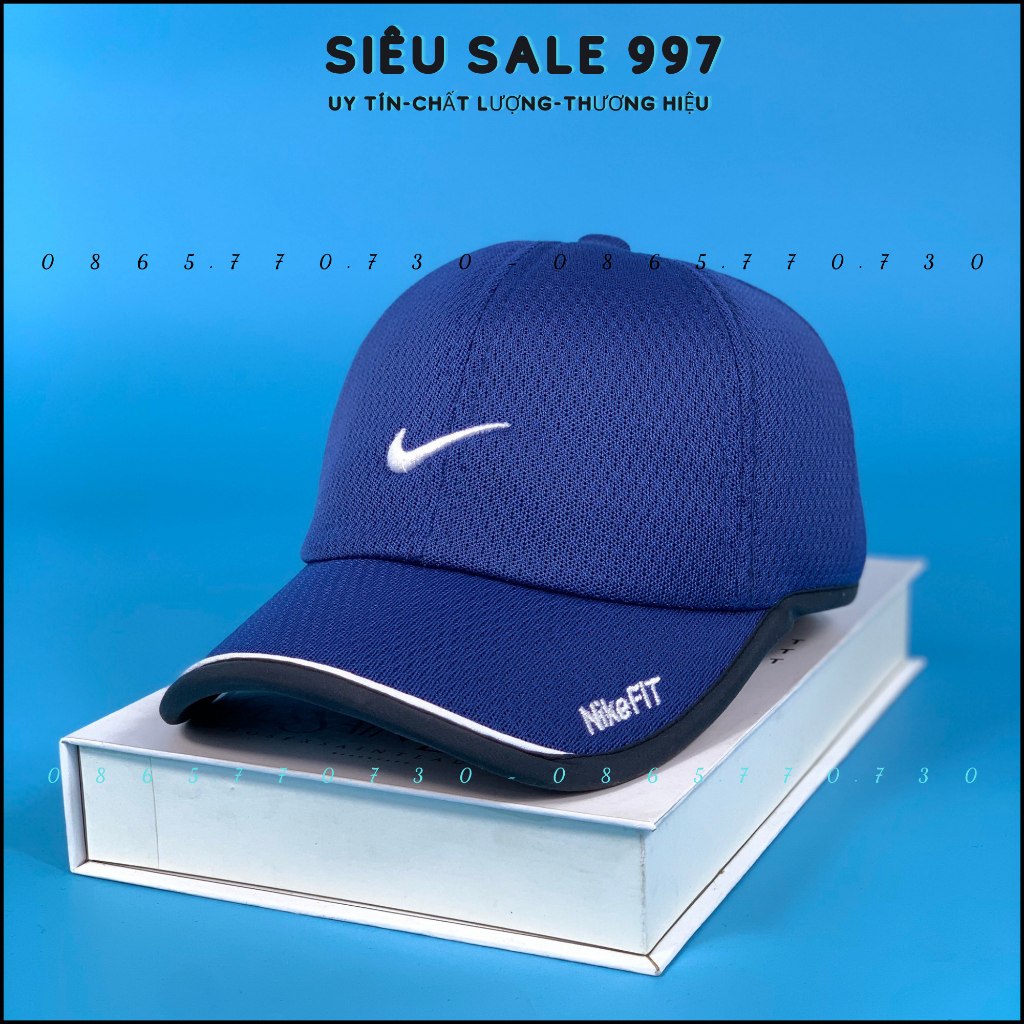 NÓN THỂ THAO TENNIS LƯỚI LOGO NAI 2 MÀU VẢI NHẸ FORM ÊM ĐẦU THOÀNG KHÍ