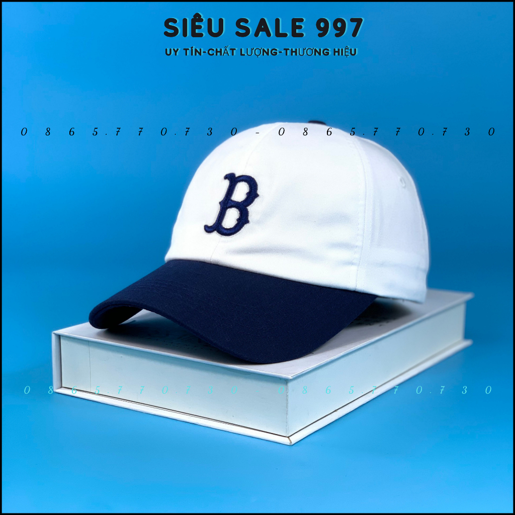 COMBO 1 CẶP 2 NÓN CHỮ B PHỐI MÀU,  THỜI TRANG CAO CẤP