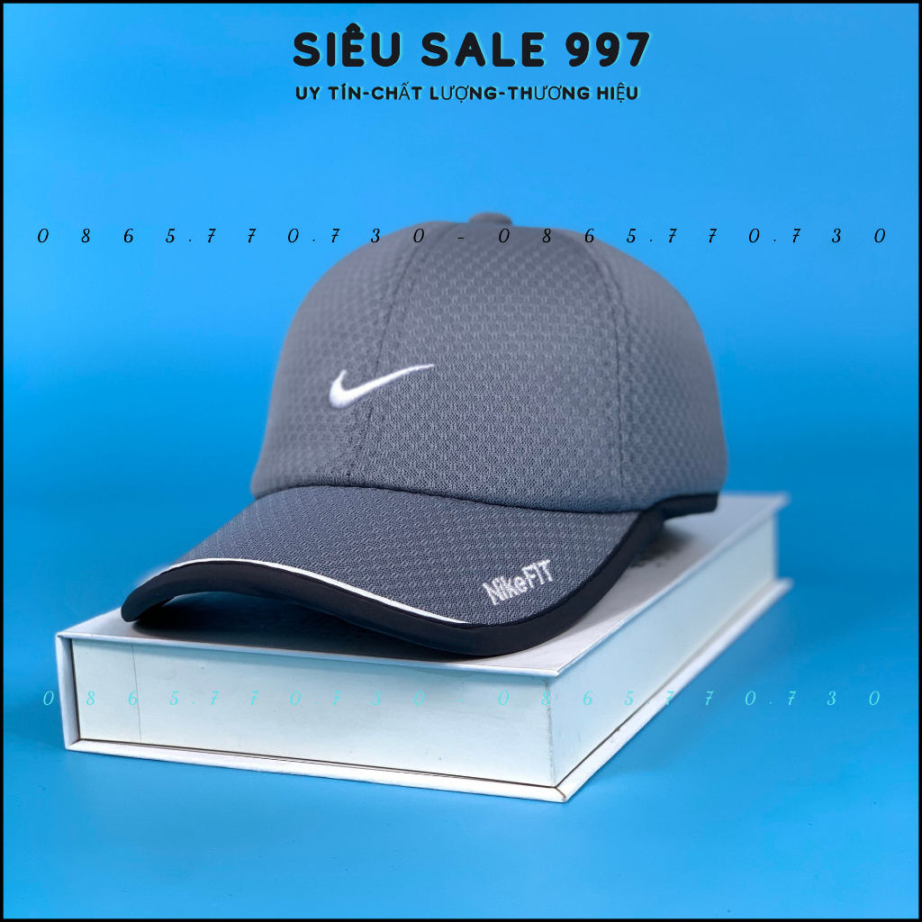 NÓN THỂ THAO TENNIS LƯỚI LOGO NAI 2 MÀU VẢI NHẸ FORM ÊM ĐẦU THOÀNG KHÍ