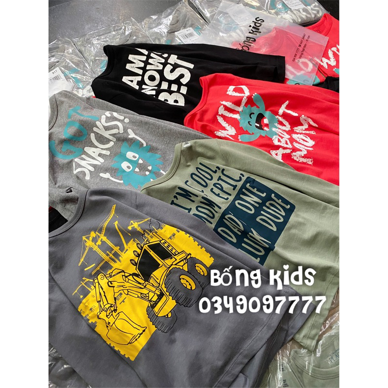 Áo Thu Bé Trai & Bé Gái In Hình Place