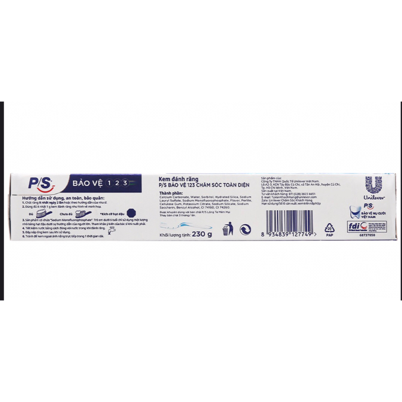 Kem đánh răng ps 123