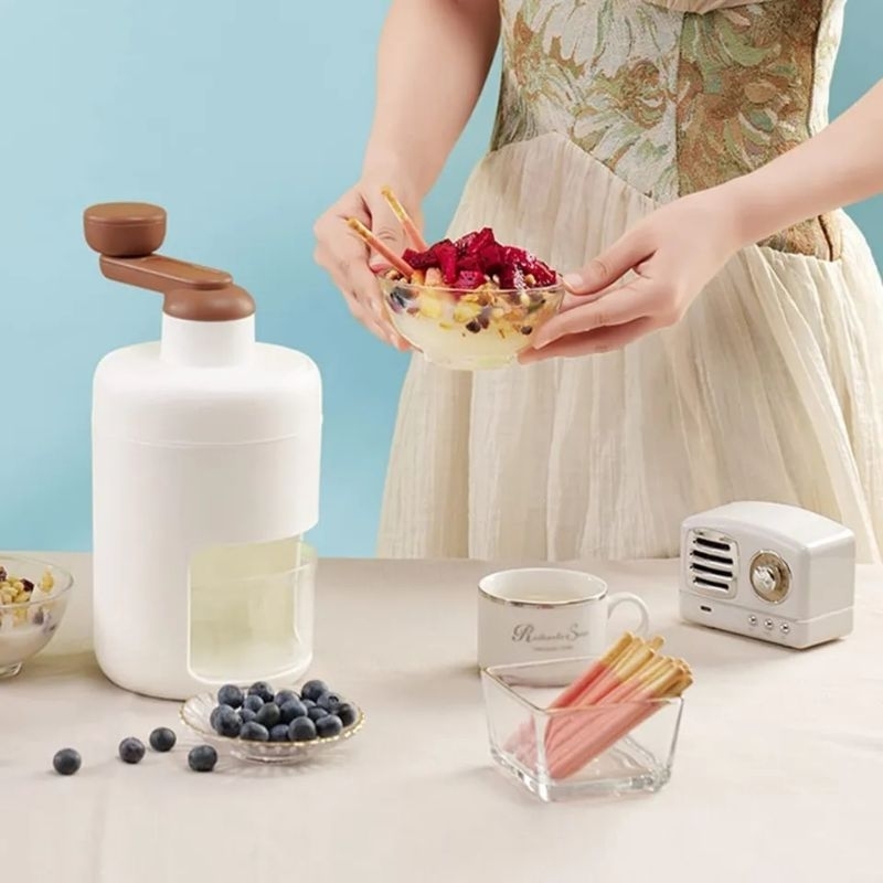 Máy Bào Đá Cầm Tay Mini Máy Xay Đá Tuyết Đa Năng