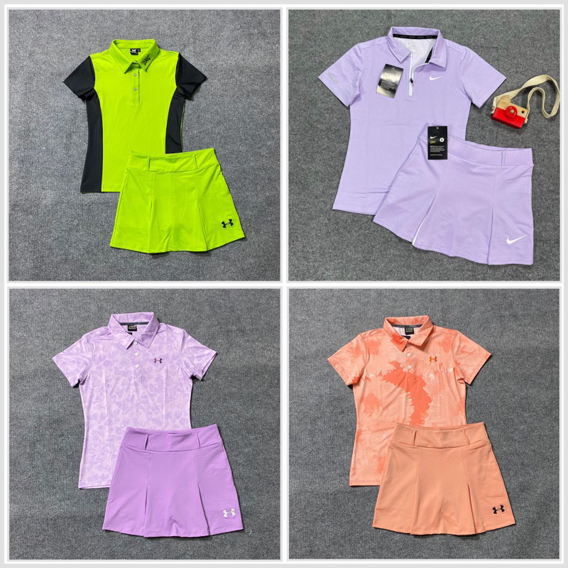 Sét thể thao nữ golf, tennis, cầu lông xinh quá ạ, chất thun co giãn.Hàng mới về