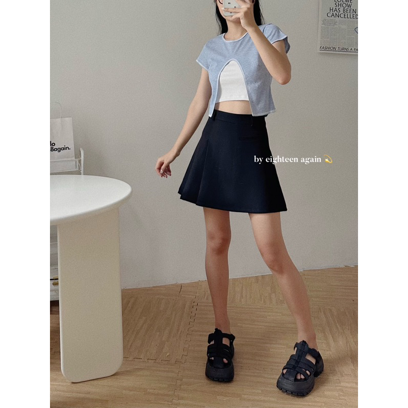 Áo croptop Liu Top 18made ✿ 𝐁𝐲 𝐄𝐢𝐠𝐡𝐭𝐞𝐞𝐧 𝐀𝐠𝐚𝐢𝐧