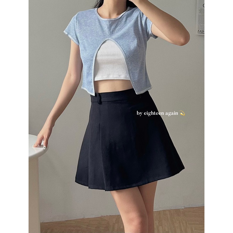 Áo croptop Liu Top 18made ✿ 𝐁𝐲 𝐄𝐢𝐠𝐡𝐭𝐞𝐞𝐧 𝐀𝐠𝐚𝐢𝐧