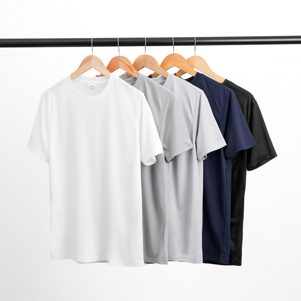 Áo T-SHIRT BASICPLUS vải POLY ZACKA INSTERLOCK Siêu thông thoáng A01-088