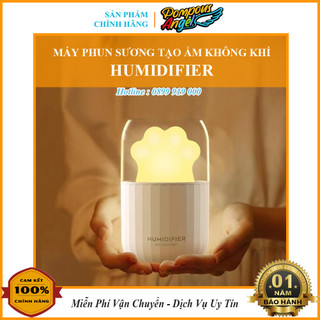 Máy phun sương tạo ẩm mini cắm usb humidifier m206 300ml màu trắng hồng
