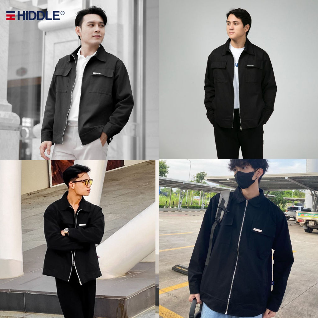 Áo khoác nam cao cấp hàng hiệu vải kaki, vải dạ và vải da lộn chính hãng HIDDLE | H8-AK1, H8-AK7 & H11-AK1