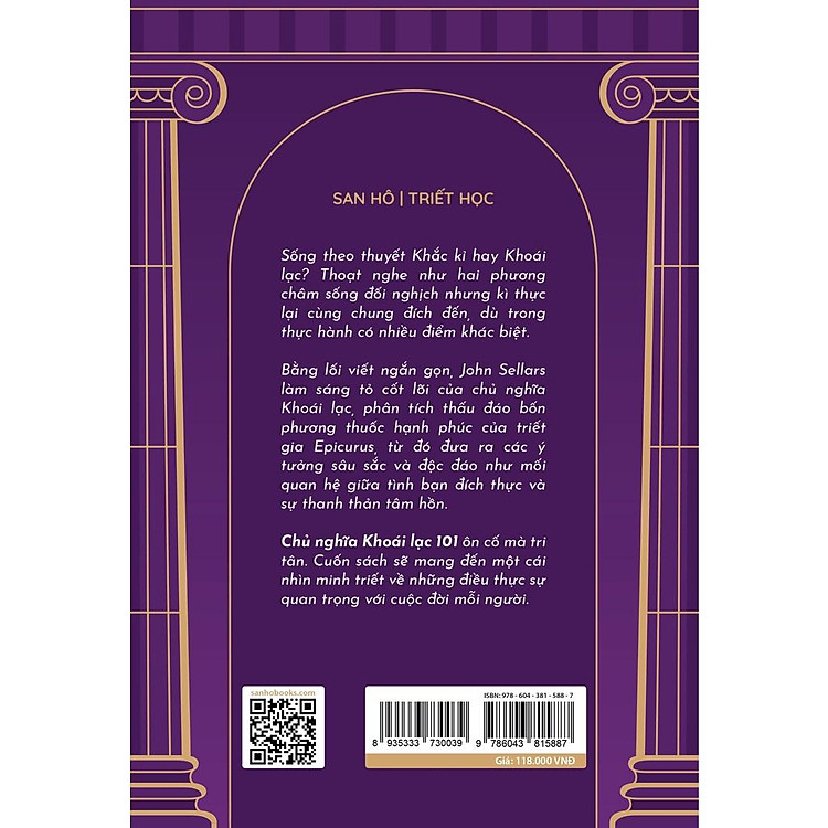 Sách Chủ Nghĩa Khoái Lạc 101 – Phương Thuốc Hạnh Phúc Của Epicurus