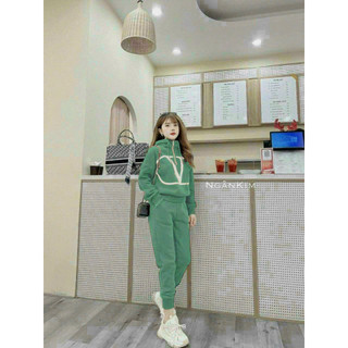 Sét bộ nỉ cao cấp tay dài quần dài chất liệu cực dày dặn hàng chuẩn shop