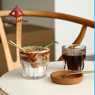 Davi coffee cốc uống cà phê, ly thuỷ tinh thấp uống cafe ly uống cà phê kiểu đẹp ly thuỷ tinh kiểu, cốc thuỷ tinh đẹp