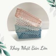 Khay nhựa 2 size Nhật Bản Việt Nhật , khay đựng đồ dùng văn phòng, học tập, đồ ăn vặt đa năng