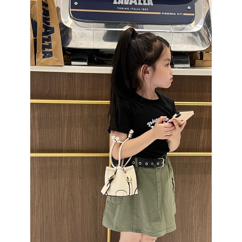 2023 Túi mini da mềm đeo chéo, cầm tay cho bé gái