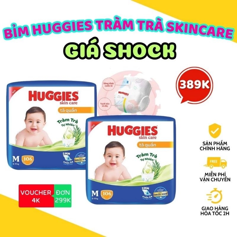 Bỉm quần Huggies đủ size M60/XL48/ M74/L68/ XL62/XXL55 mẫu mới