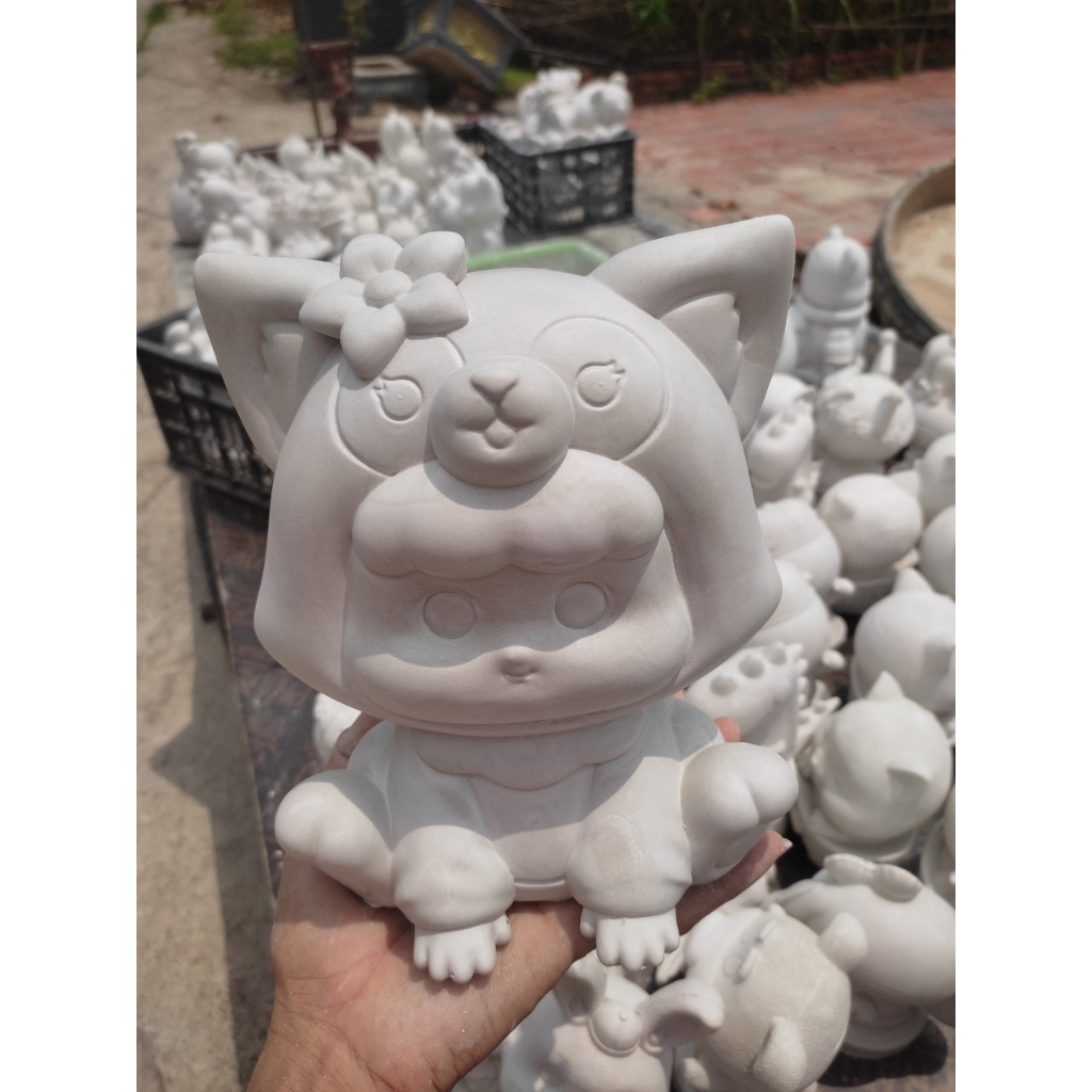 BÉ CÁO Tượng Tô Màu Thạch Cao
