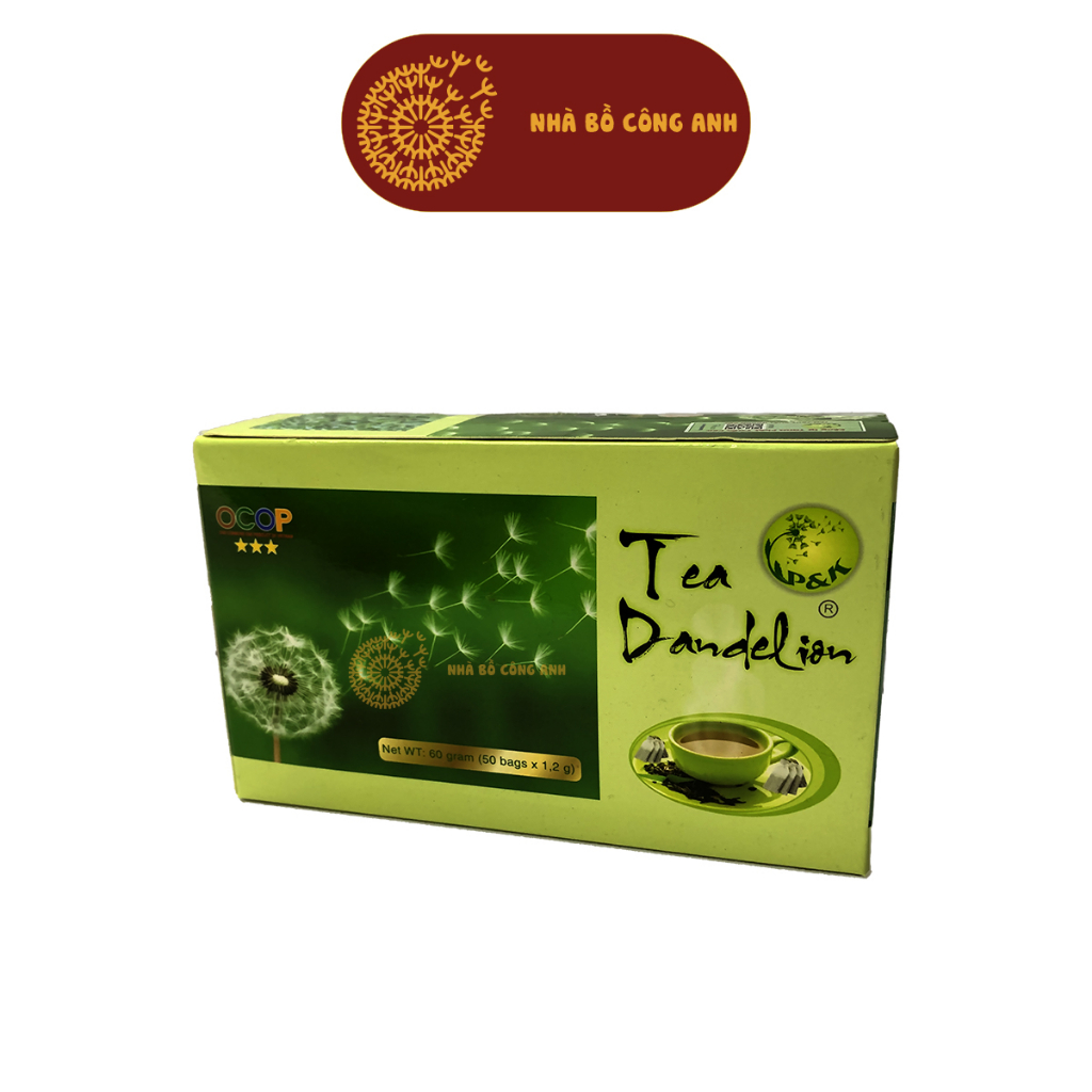 Trà thảo dược bồ công anh P&K 50 TÚI LỌC Nhà Bồ Công Anh trà giải độc gan, cải thiện giấc ngủ, ngăn ngừa ung thư