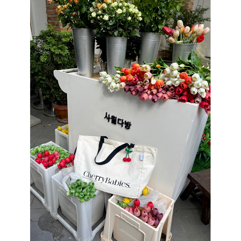 Túi Canvas Cherry Babies