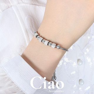 [LUXURY] Vòng tay/ Lắc tay titan không gỉ đính charm xinh xắn mã 26 Ciao accessories
