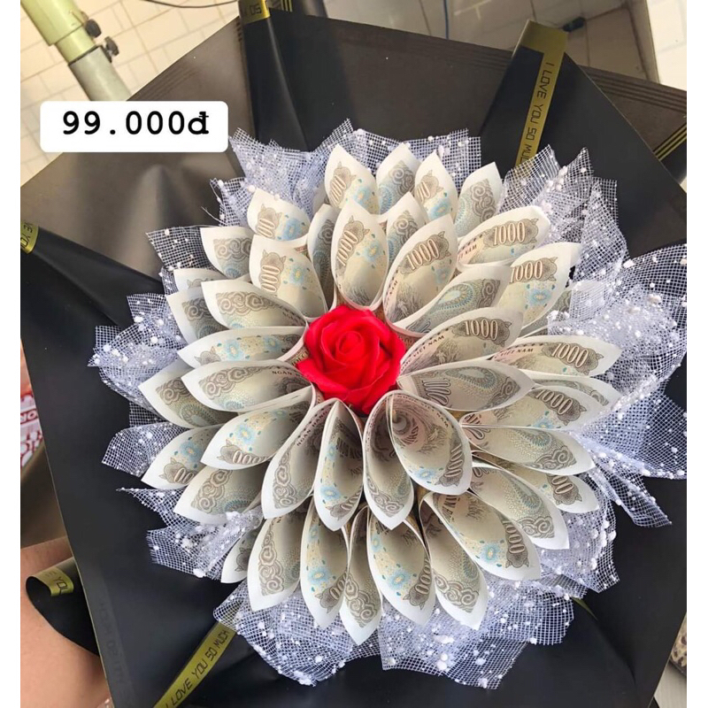 Bó hoa t.i.ề.n 1k ( ảnh thật)