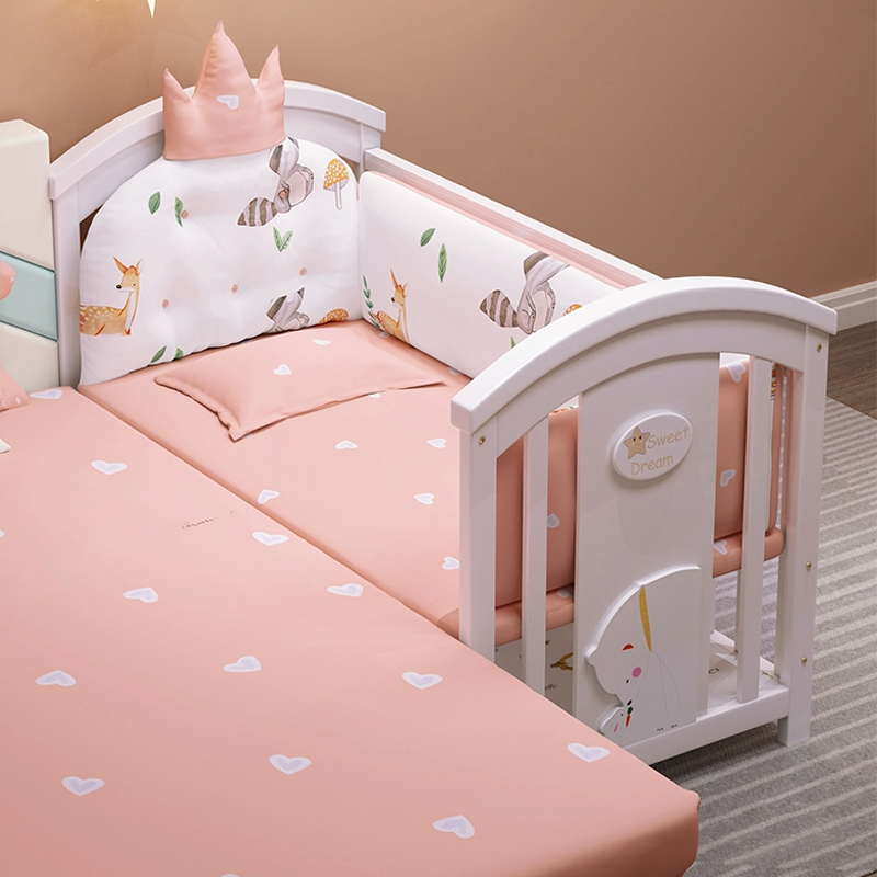 Nôi cũi cho em bé HOPE, Nôi cũi 2 tầng màu trắng đa năng 6 chế độ tiện lợi cho mẹ & bé
