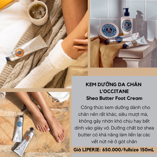 Kem dưỡng da chân bơ đậu mỡ L'Occitane Shea Butter Foot Cream