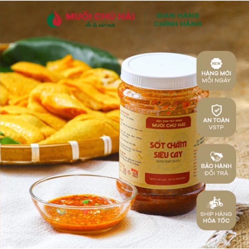 Sốt chấm siêu cay chú Hải - Muối chú Hải - Ăn chay được