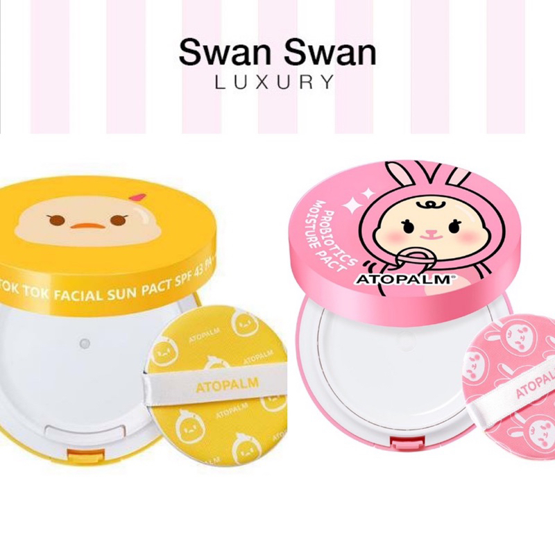 Phấn Chống Nắng Dạng Cushion Tiện Lợi, An Toàn Cho Mẹ Và Bé ATOPALM TOK TOK Facial Sun Pact SPF43 PA+++