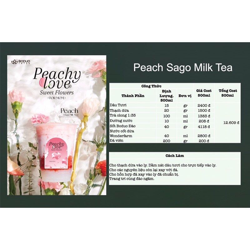 Mứt hoa hồng Boduo hộp 1kg