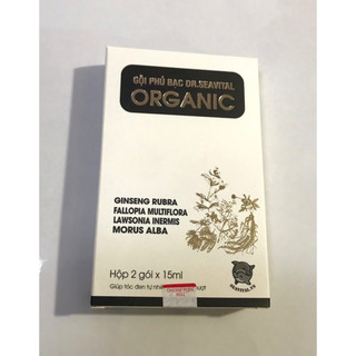 Dầu gội phủ bạc đen tóc DR.SEAVITAL ORGANIC( hộp 2gói x 15ml)