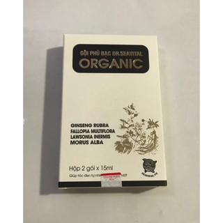 Dầu gội phủ bạc đen tóc DR.SEAVITAL ORGANIC( hộp 2gói x 15ml)