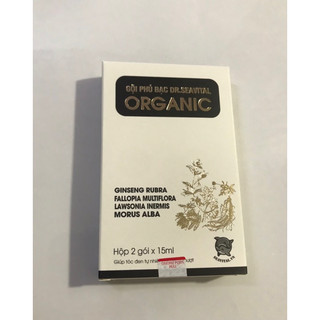 Dầu gội phủ bạc đen tóc DR.SEAVITAL ORGANIC( hộp 2gói x 15ml)
