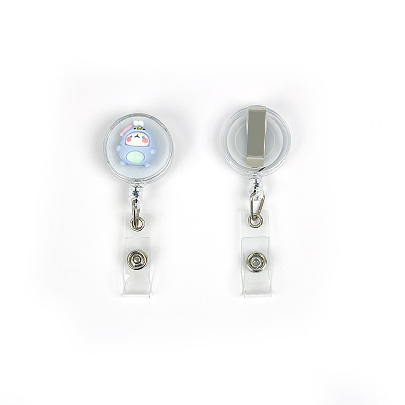 Móc - Kẹp bảng tên học sinh, sinh viên, nhân viên hình thú dễ thương có thể kéo dãn CS93