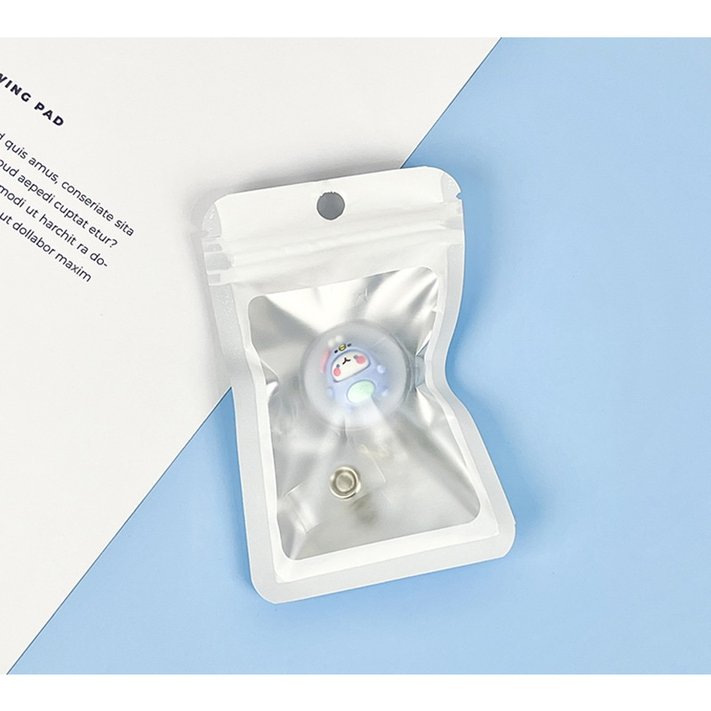 Móc - Kẹp bảng tên học sinh, sinh viên, nhân viên hình thú dễ thương có thể kéo dãn CS93