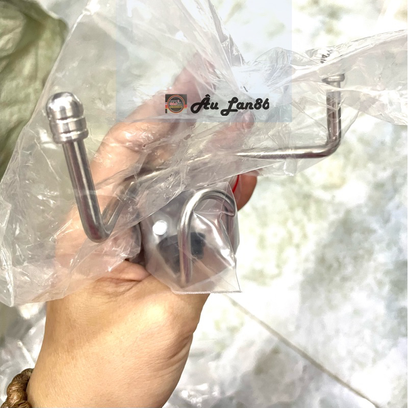 COMBO Móc treo đồ xe máy Vario /Vision và móc u inox gắn nhiều xe máy