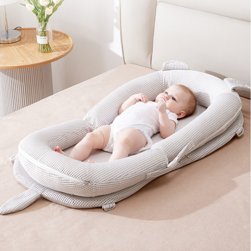 Gối chống trào ngược HOPE vải xô Muslin Organic cao cấp thông thoáng an toàn cho bé