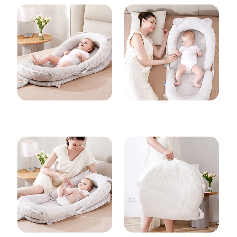 Gối chống trào ngược HOPE vải xô Muslin Organic cao cấp thông thoáng an toàn cho bé