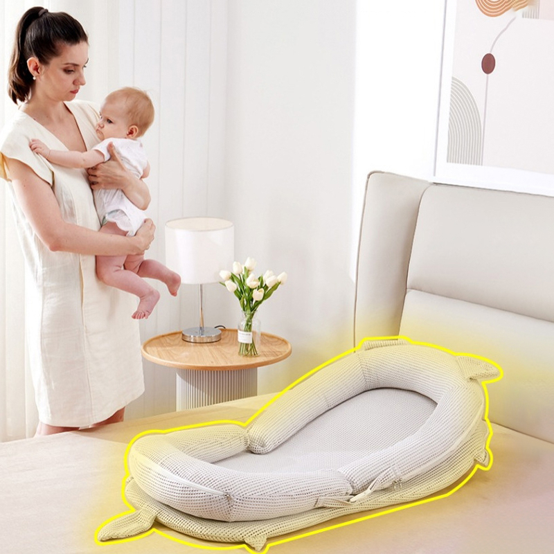 Gối chống trào ngược HOPE vải xô Muslin Organic cao cấp thông thoáng an toàn cho bé