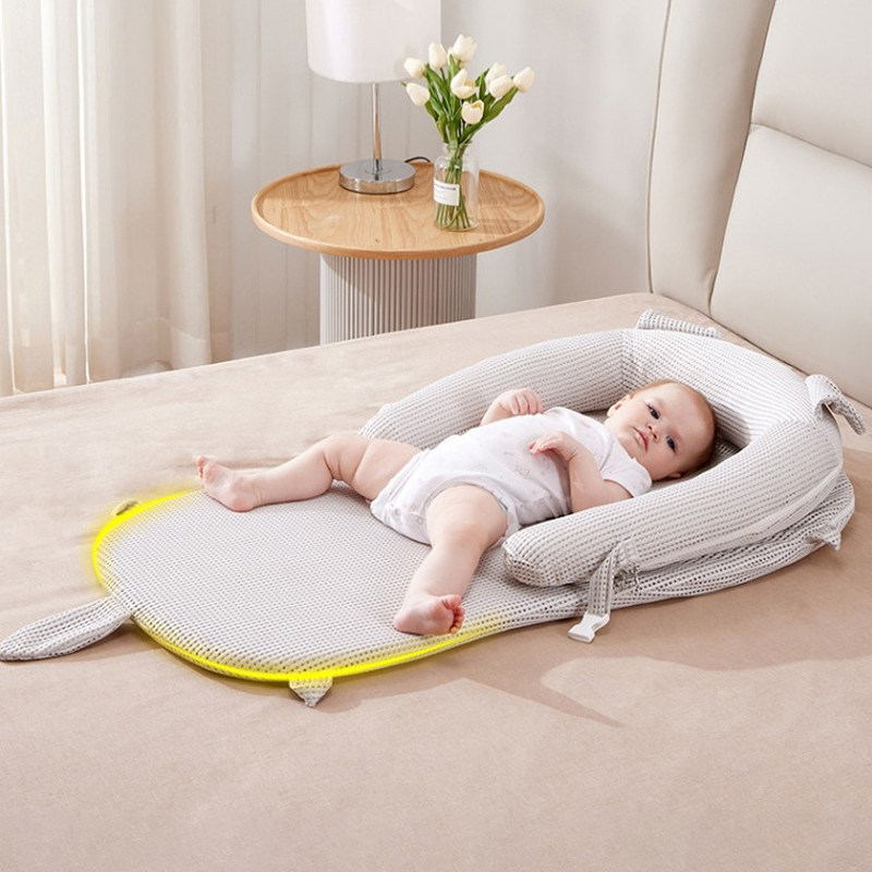 Gối chống trào ngược HOPE vải xô Muslin Organic cao cấp thông thoáng an toàn cho bé