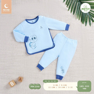 Moon- Bộ dài tay cài vai cho bé