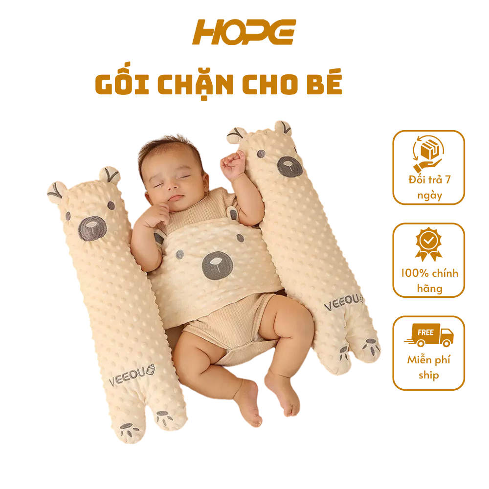 Gối chặn chống giật mình HOPE ,chống méo đầu cho bé sơ sinh