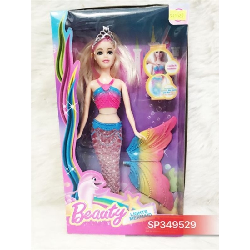 hộp búp bê người cá pin nhạc đèn -KS349529