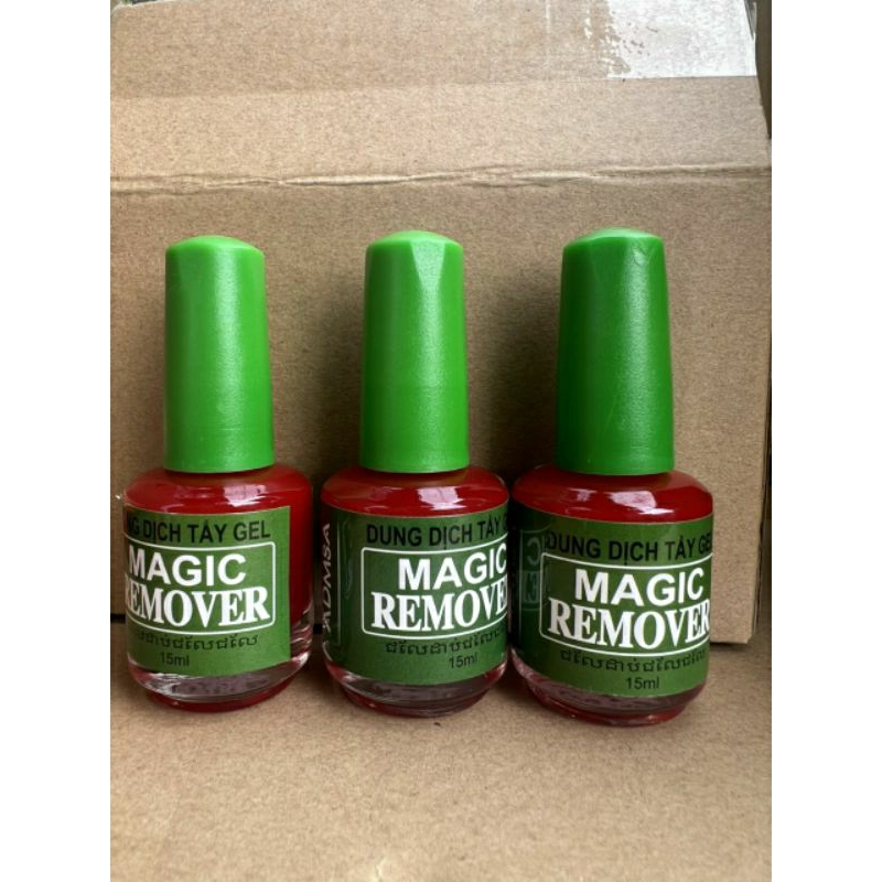 Nước Ủ tháo Phá Gel Thần Tốc Sơn Phá gel Magic Remover đỏ 15ml chính hãng myphamno1