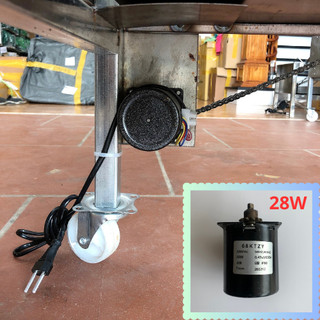 Motor Giảm tốc 220v 68KTYZ 28W CỐT 7mm .  [Nhông kim loại]