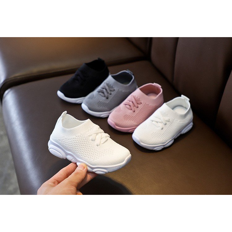 Giày Lười Trẻ Em Cổ Chun Đế Siêu Mềm Hình Gấu Dành Cho Bé Yêu 1915