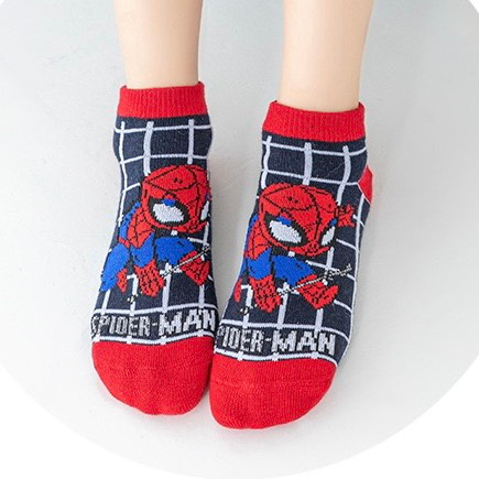 Set tất siêu nhân cho bé trai chất cotton đẹp hình đẹp Marvel Hub_ Set 5 đôi