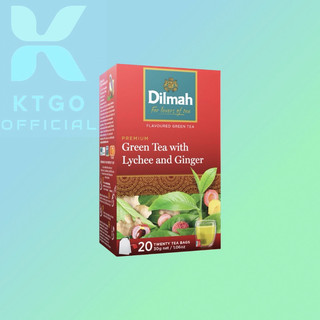 Trà xanh dilmah vị gừng & vải - greentea ginger & lychee 30g