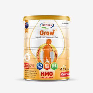 Sữa bột Fidimilk Grow + lon 900g giúp trẻ tăng chiều cao