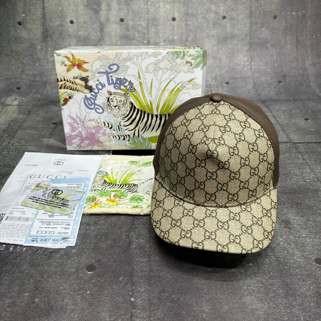 Nón Gucci 1.1 Mũ like Âu then canvas trơn nâu fullbox hộp cực đẹp