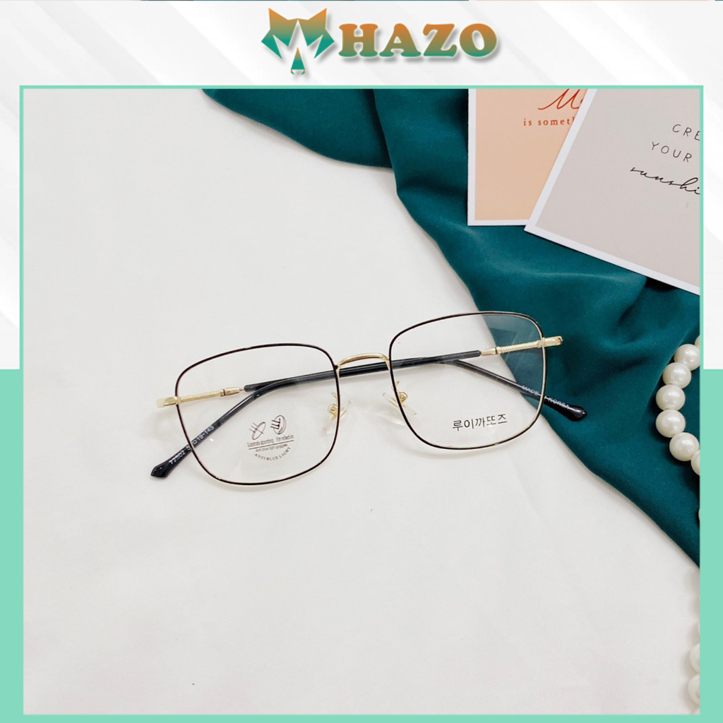 Mắt Kính Gọng Cận Lyly Thời Trang Form Vuông bo góc K766 Phong Cách Ulzzang