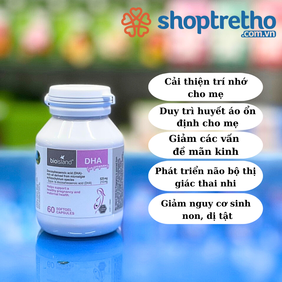 Combo DHA bầu Bio Island và Canxi bầu Ostelin Úc